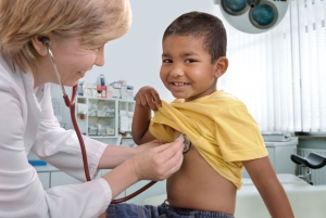 Child with doctor